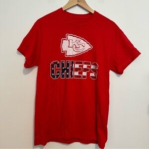 Kansas city chiefs red America flag majestic tee shirt